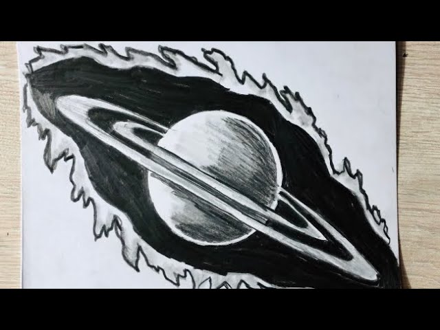 planet galaxy sketch hand drawn vector 17590044 Vector Art at Vecteezy