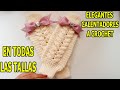 calentadores a crochet EN TODAS LAS TALLAS *facil *trenzas a crochet