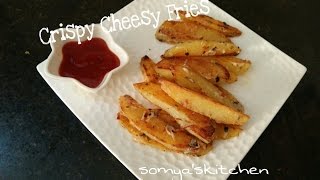 Crispy Cheesy Fries Recipe by Somyaskitchen/Potato Pan fried/Healthy n Tasty#300