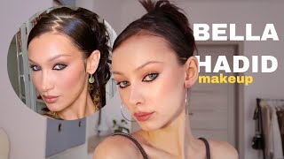 makeup BELLA HADID | макіяж з чорним олівцем