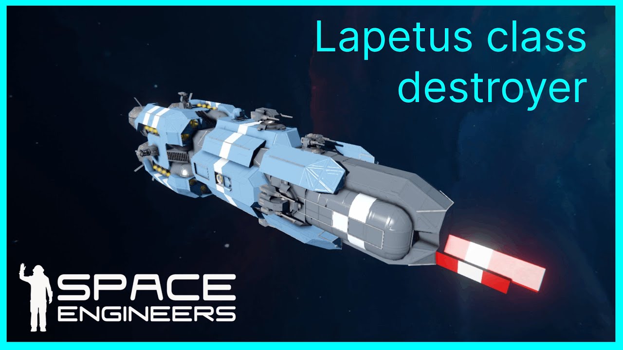 Lapetus Class Destroyer | Space engineers ship review and crash - YouTube