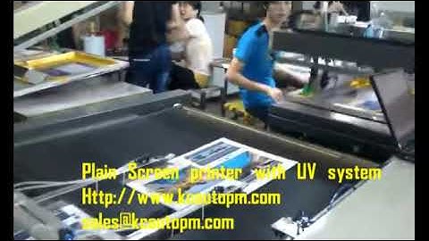 Spot UV paper Screen printing machine