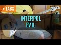 Interpol  evil bass cover with tabs
