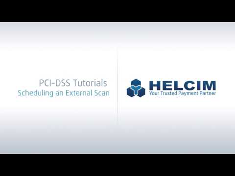 PCI-DSS - Scheduling an External Scan