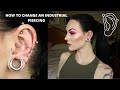 How To Change An Industrial Piercing! For BEGINNERS