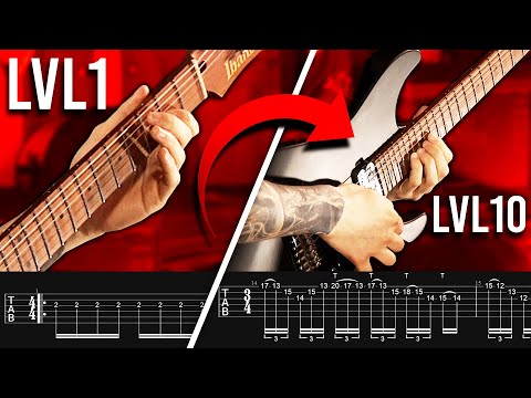 10 LEVELS OF SHRED GUITAR | (beginner to pro)