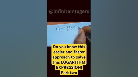 How To Solve & Simplify logarithmic algebraic Expression part 02#mathstricks #algebraicexpressions