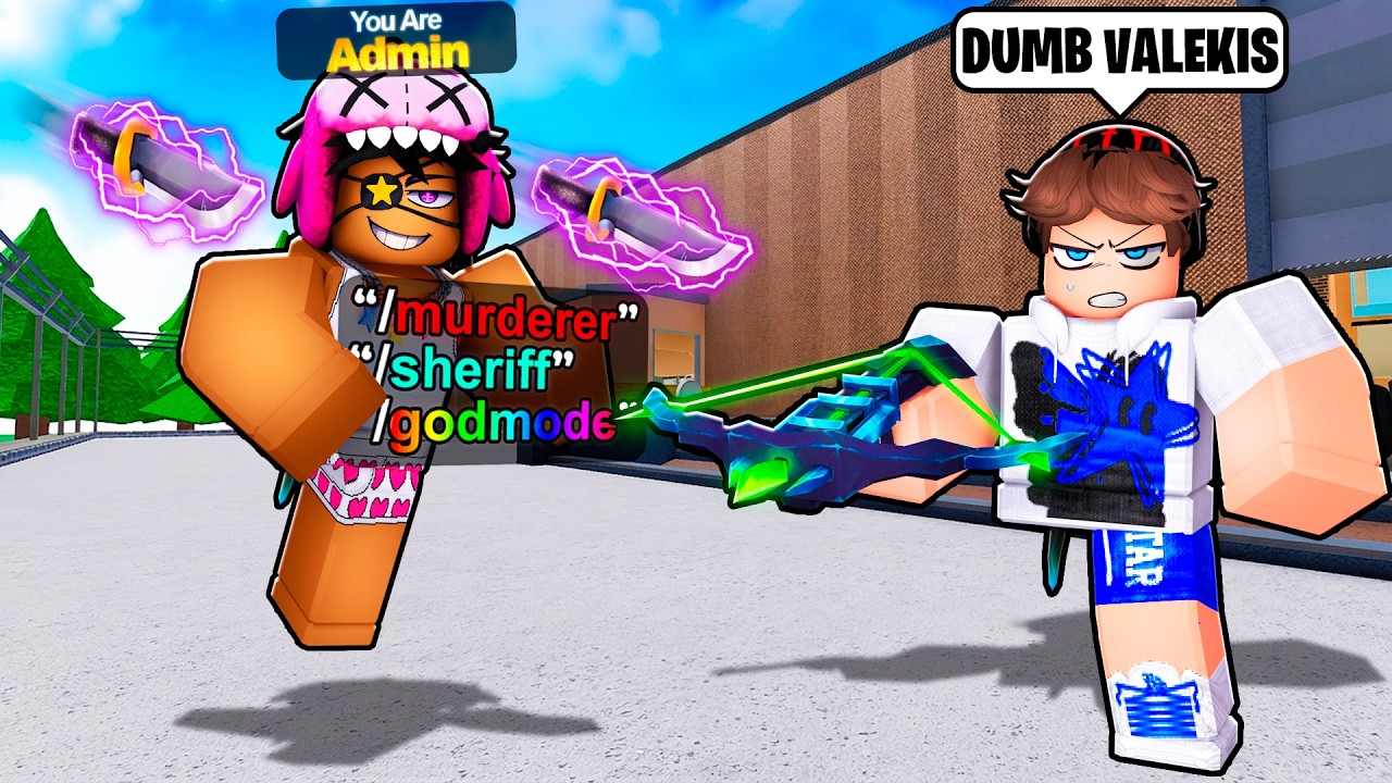 ADMIN COMMANDS Vs TOXIC 9 YEAR OLD STREAMER In MM2!
