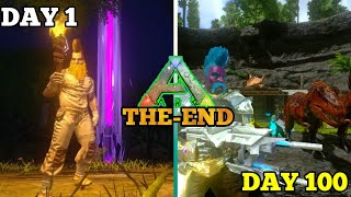 SURVIVING 100 DAYS ARK MOBILE HARDCORE -EP10 DAY 90 TO 100 (THE END)