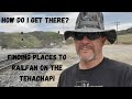 Easily accessible viewing spots on the tehachapi