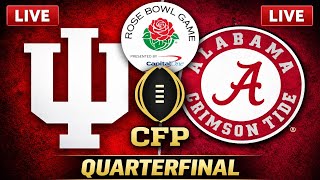 🔴 LIVE: Indiana Hoosiers vs Alabama Crimson Tide | CFP Quarterfinal | Rose Bowl | January 1, 2026