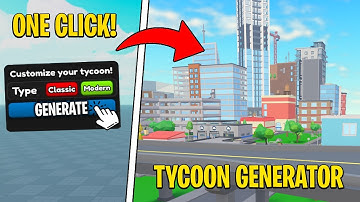 I made a Tycoon Generator Plugin... (#1)