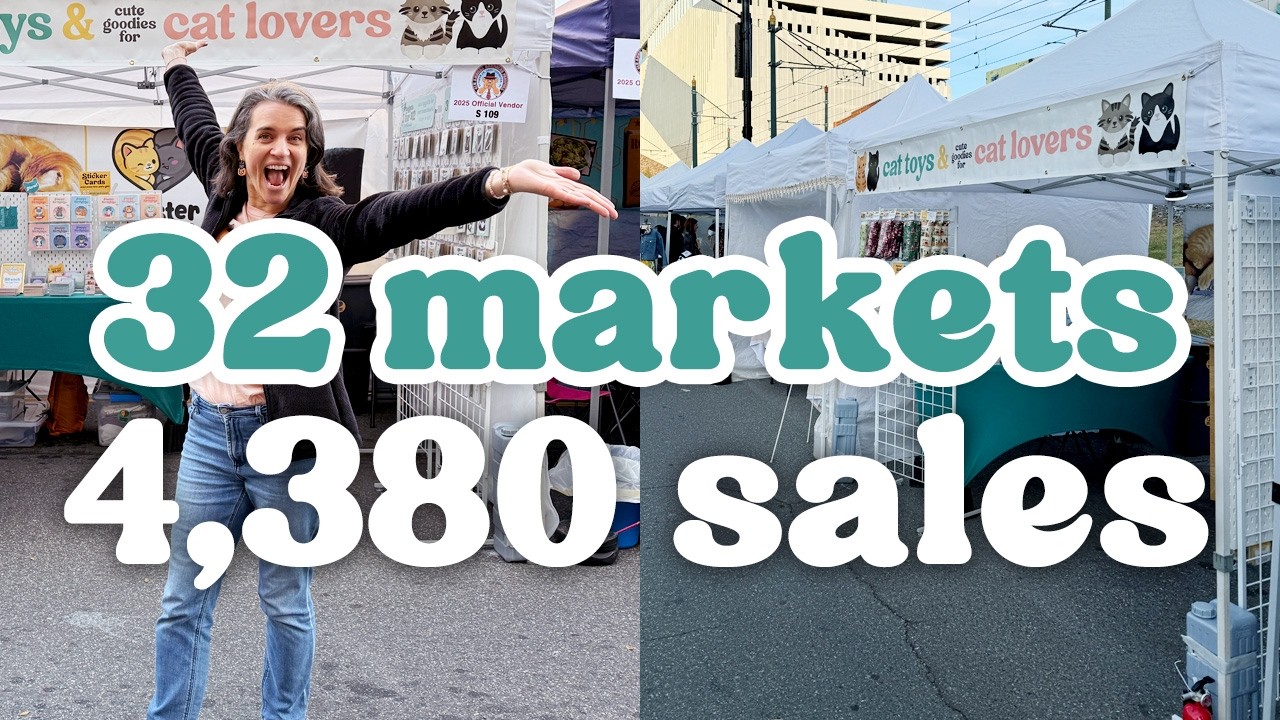 BEST \u0026 WORST of 2025 pop up markets 🐈‍⬛ 🐈 North Carolina small business year end wrapped reviews