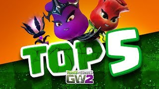 TOP 5 PLANTAS COM MELHOR DESIGN | Plants vs Zombies Garden Warfare 2 - TOP 5 GW2