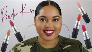 MAC Powder Kiss Lipstick Overview + Swatches