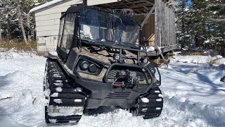 GO ANYWHERE! Sunny winter day! Argo frontier 8x8 with tracks!