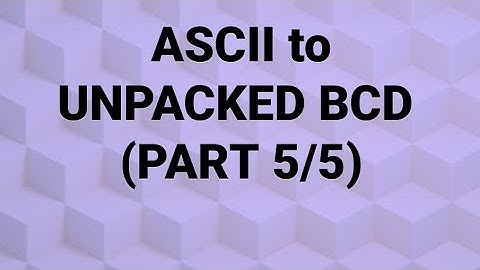 Module-2 / ASCII to Unpacked BCD (Part 5/5) / 8086 MP MC 15CS44