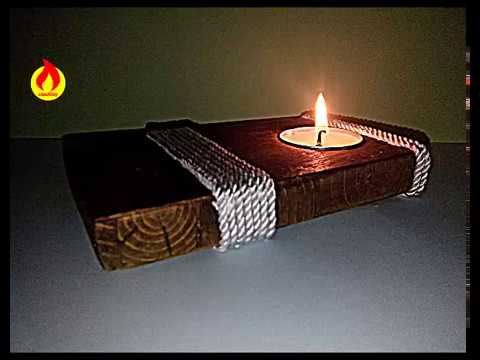 فيديو: كيف تصنع شمعدان محسوس بيديك