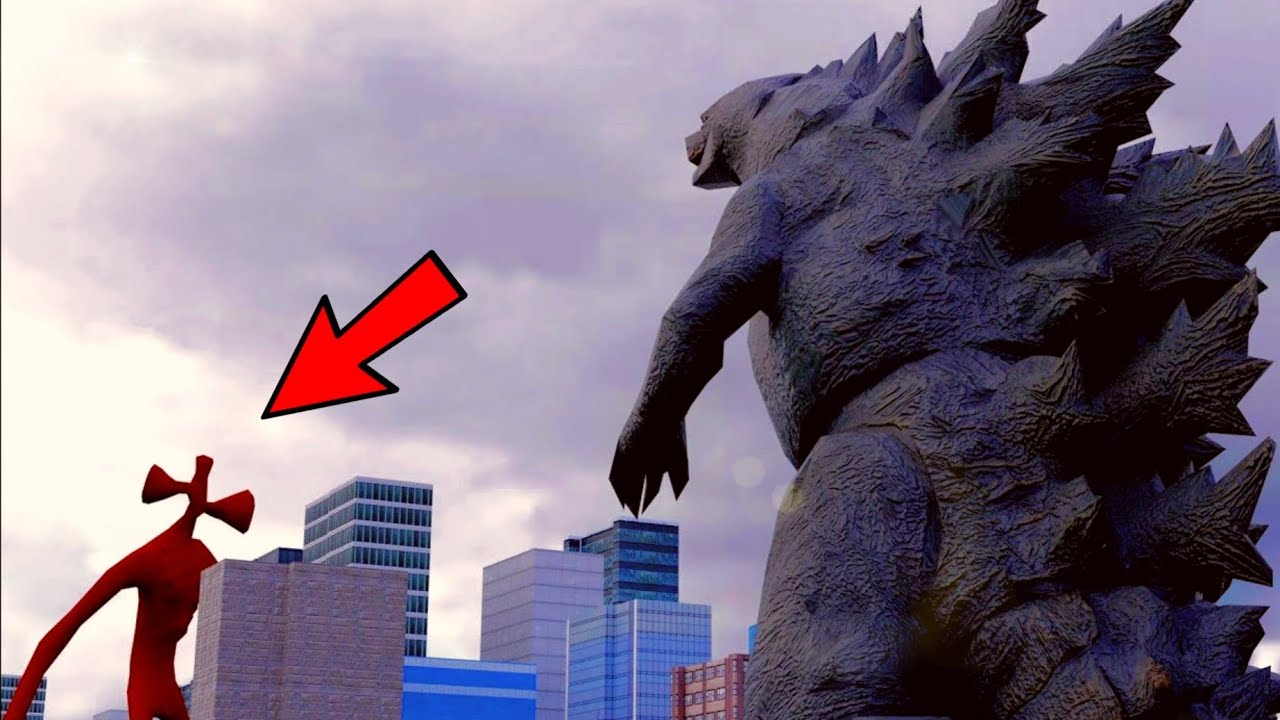 Siren Head vs Godzilla in real life YouTube
