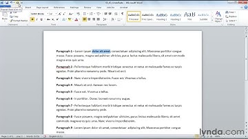 Word Tutorial - Undo and redo actions