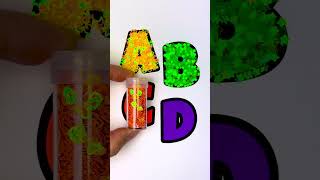 Glitter ABCD Letters ✨ Easy DIY Art for Kids #glitter #art #kids #abc #alphabet