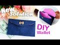 BEST WAY TO MAKE DIY WALLET FAST AND EASY Jeans Wallet Idea