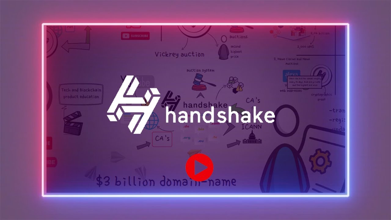what is handshake crypto? Hns token Explained with animation