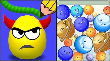 Draw to Smash VS Planet Merge Drop - All Levels SpeedRun Gameplay ep 1