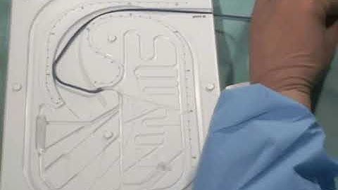 Angioplasty technique: training of a guide wire manipulation