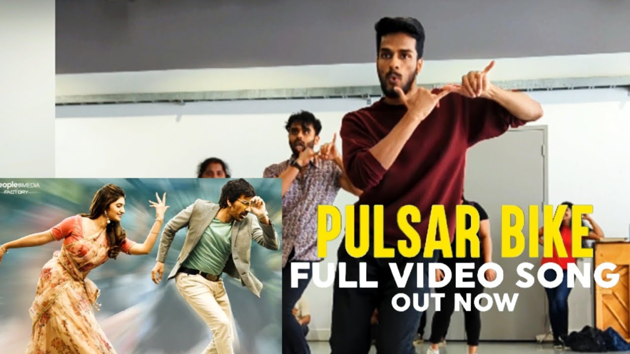 Pulsar Bike Workshop Video | @dance_with_ak Ravi Teja Sreeleela - YouTube