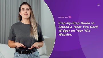How to Embed a Tarot Two-Card Widget on Wix Website | Divine API