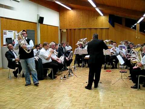 David Childs Vorprobe 7.11.2009 Brass Band Kappel Solothurn Schweiz