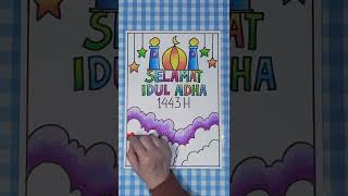 cara menggambar poster tema Idul Adha - bunda suci tutorial cara menggambar poster tema Idul Adha - bunda suci tutorial