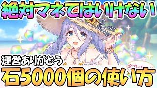 プリコネr 絶対に真似してはいけない配布5000ジュエルの使い方 シズルお姉ちゃんからプレゼントを貰ったので 暑中お見舞い Youtube