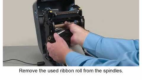Zebra GT800 Series - Changing Ribbon