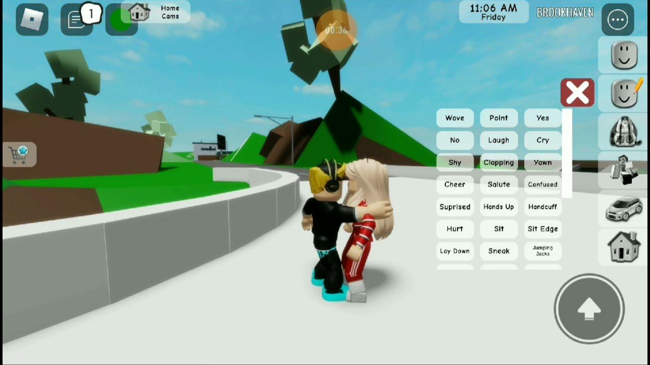 Roblox kiss at brookhaven - YouTube