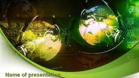 Global Business PowerPoint Template by PoweredTemplate.com