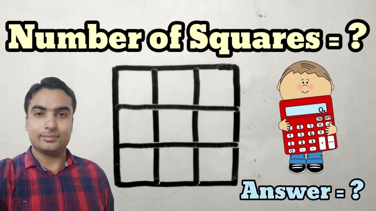 Number of Squares = ? | How to solve