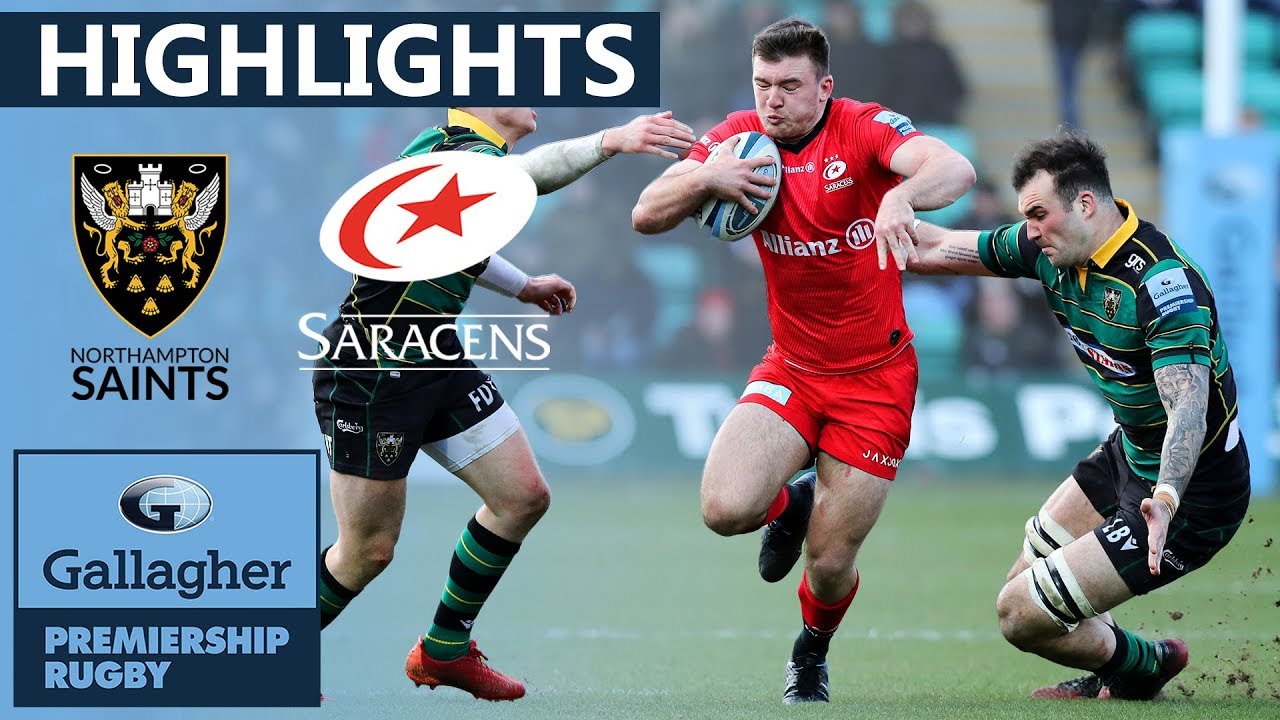 Northampton Saints v Saracens Early Scare Ends In Comeback Victory