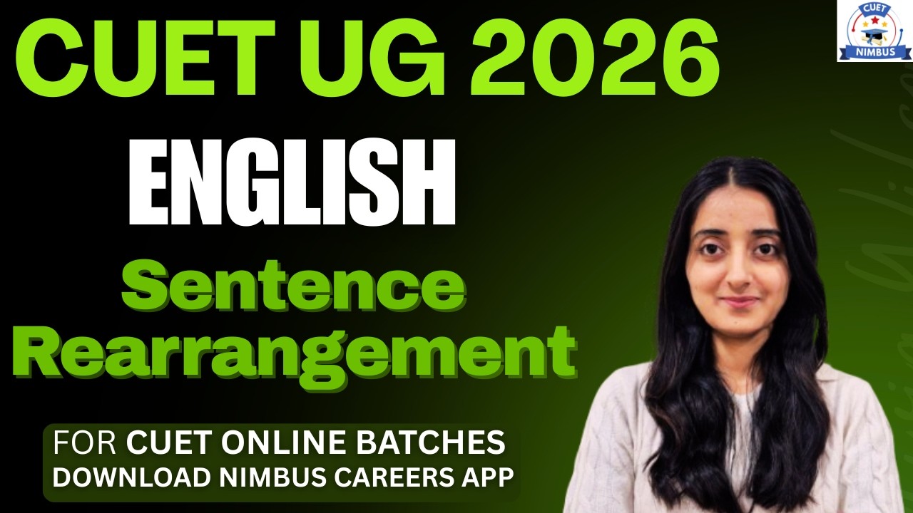 CUET English 2026 | Sentence Rearrangement | CUET UG 2026 #cuet # ...