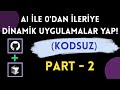 Yapay Zeka İle 0'dan Kodsuz Uygulama Geliştirme Serisi | Cursor &amp; Github MCP Kullanımı | Part - 2