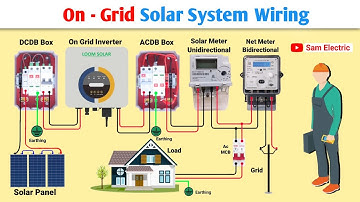 On Grid  Solar System Wiring l Solar system complete  installation l Sam Electric