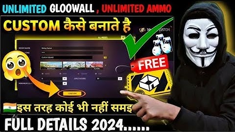 CUSTOM कैसे बनाते हैं 2024 | FREE FIRE CUSTOM KAISE BANATE HAI | HOW TO CREATE CUSTOM IN FREE FIRE ?