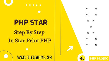 X Star Pattern Print In PHP | Step By Step X Star Pattern Print In PHP | Web Tutorial 39 #star