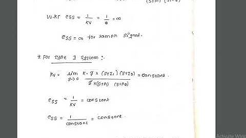 Module 3: V18: Steady state error when the input is Ramp