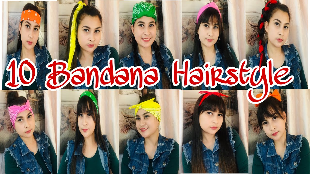 2. 10 Easy Bandana Hairstyles for Short Hair - wide 1
