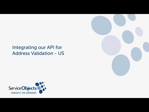 API Integration for Service Objects' Address Validation - US service