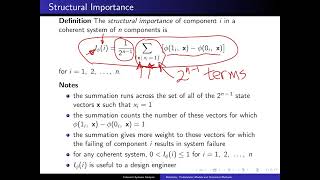 Reliability: Structural Importance | Ch 2 Part 4