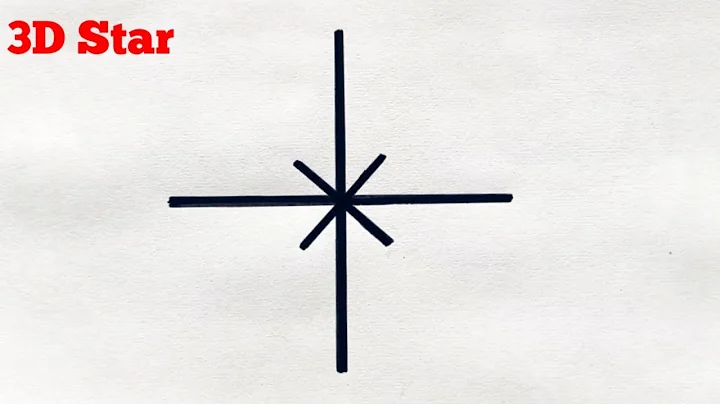 How to draw 3d star drawing easy | 3d star drawing for beginners | easy drawing