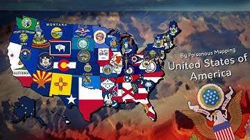 United States of America | Flag Map Speedart #11